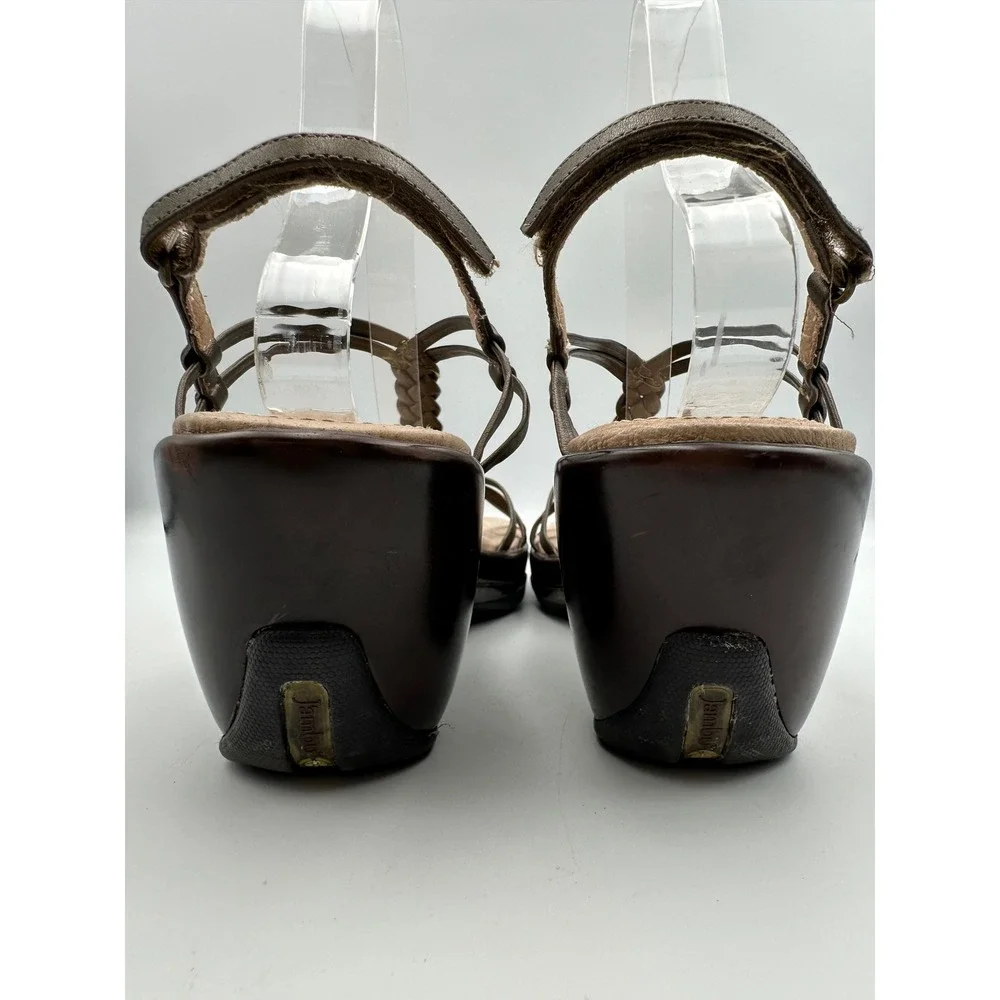 Jambu Linda Wedge Sandals Womens 9M Bronze Braided Strappy Sport Shoes